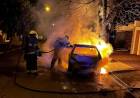 Vehículo se incendió en el centro