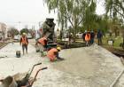 Etapa final de pavimentación de  los últimos cruces de vías del ex FFCC Mitre