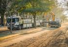 Con aportes provinciales, Arroyito inició las obras de pavimentación en Avenida Costanera