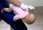 En Tránsito policía salvó a bebé a través de la maniobra de Heimlich