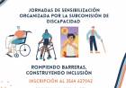 Buscan concientizar y sensibilizar sobre discapacidad con unas jornadas para estudiantes de la ciudad