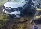 Grave accidente entre Luxardo y Freyre involucró a un auto y dos camiones
