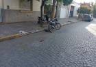 Motociclista herido en un accidente sobre calle Belgrano y Colón