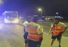 Un colectivero se durmió y casi atropella a policías de la caminera 