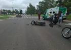 Motociclista sufrió fractura en un accidente en Av. Cervantes