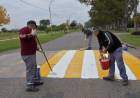 Municipio completó el repintado de los 114 reductores de velocidad