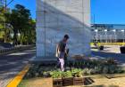 Convenio municipio-servicio penitenciario: renuevan plantas en el Centro Cívico y otros puntos