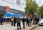 Protesta esta mañana ante el inminente cierre del banco Hipotecario en la ciudad