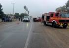 Tres automóviles protagonizaron un fuerte accidente con heridos en Arroyito