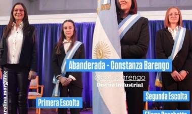 Estudiante del CRES San Fco. abanderada de la Universidad Nacional de Villa María 