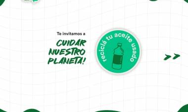En Frontera se lleva adelante una campaña de recolección de aceite usado
