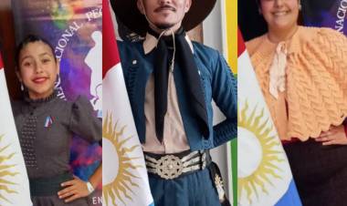Tres artistas de la Escuela Municipal de Danzas Folklóricas se destacaron en certamen nacional