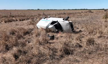 Volcó auto en ruta provincial 3 y dejó como saldo un herido