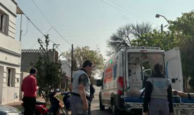 Accidente en barrio Vélez Sarsfield 