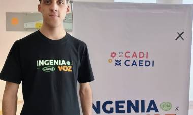 Estudiante avanzado de UTN San Francisco presentó proyecto para elaborar packaging biodegradable con fibra de naranja 