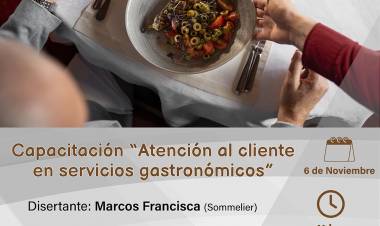 Se llevará a cabo una capacitación sobre “Atención al cliente en servicios gastronómicos”