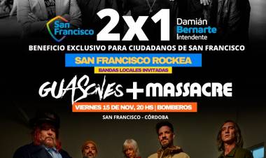 2x1 en entradas para ver a Massacre y Guasones juntos en la ciudad 