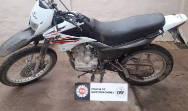 Frontera: PDI recuperó una moto robada