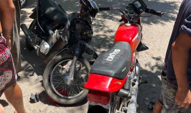 Accidente de tránsito entre motos con heridos en San Francisco