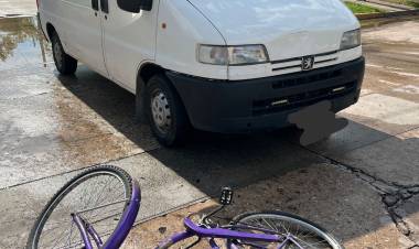 Una mujer resultó lesionada en un accidente de tránsito