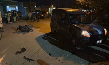 Adolescente sufrió fracturas y traumatismo de cráneo en un accidente de tránsito