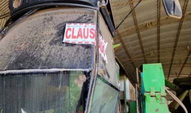 Nuevas clausuras de máquinas pulverizadoras en Col. Marina y Luxardo
