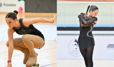 Dos chicas de El Ceibo debutan en la “A” de patín artístico