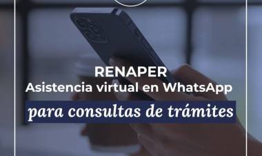 Renaper lanza un asistente virtual por WhatsApp para consultas sobre DNI y trámites