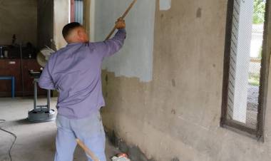 Municipio realiza tareas de mantenimiento en la planta potabilizadora de Amos