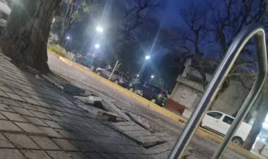 Desde la opción propusieron un programa para la reconstrucción de veredas 