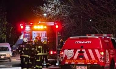 Incendio en vivienda de barrio La Milka 