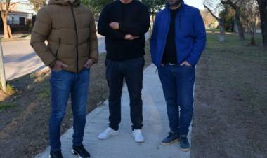 Bernarte inauguró el Paseo Malvinas para los vecinos de los barrios Hospital y San Francisco