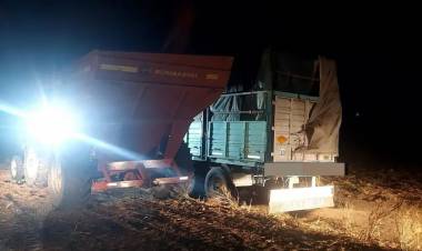 Trágico accidente laboral: falleció al ser succionado por la tolva de un tractor