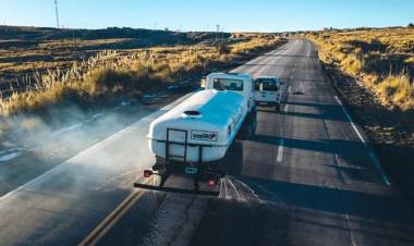 Continúa el operativo para reducir la formación de hielo en el camino a las Altas Cumbres