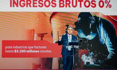 Llaryora reduce a 0 Ingresos Brutos a la Industria
