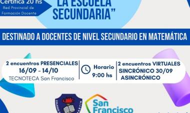 Capacitación gratuita para docentes de Matemática