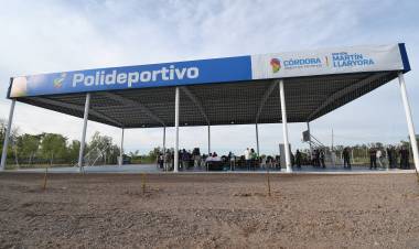Inauguraron el nuevo Polideportivo Social en barrio San Cayetano