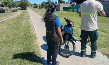 Retuvieron una motocicleta por circular  sobre el Paseo Mitre