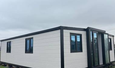 Llegaron a San Francisco las casas modulares chinas y sorprenden por su calidad y rapidez de instalación