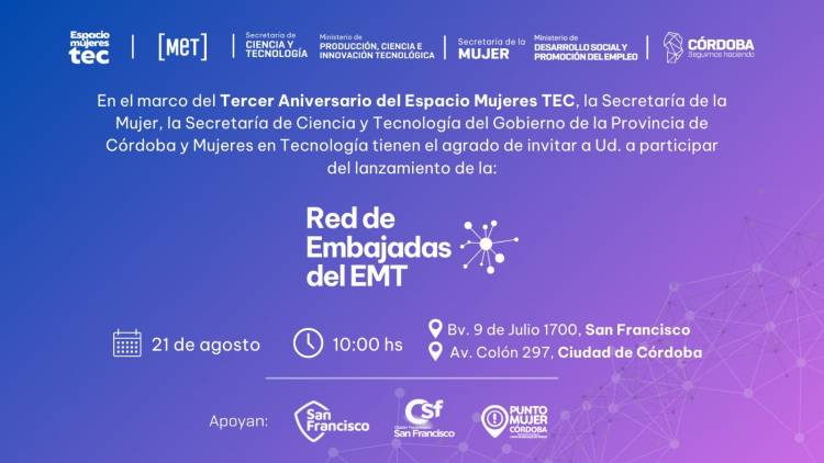 Lanzamiento de la "Red de Embajadas del Espacio Mujeres TEC”*