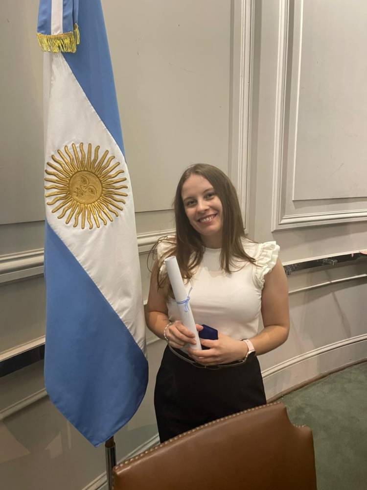 Graduada de UTN San Francisco fue reconocida como una de las mejores egresadas de Ingeniería en el país