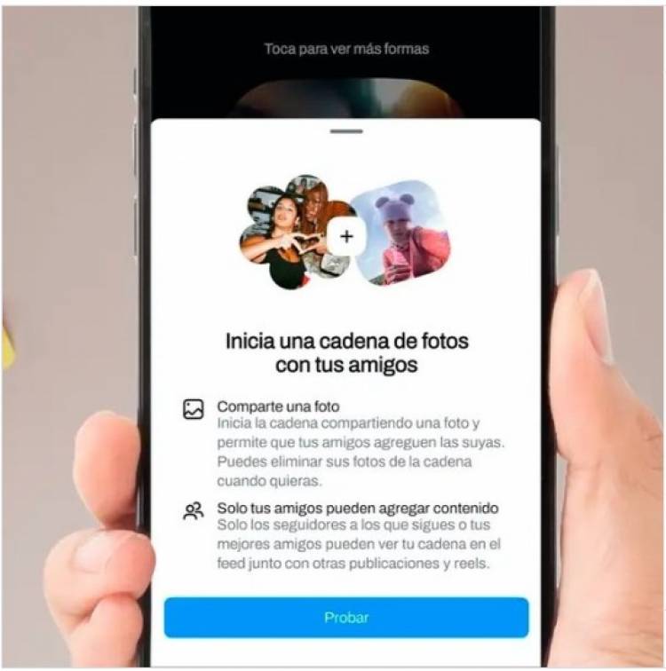 Instagram incorpora “Cadena de fotos” una herramienta dinámica y colaborativa 
