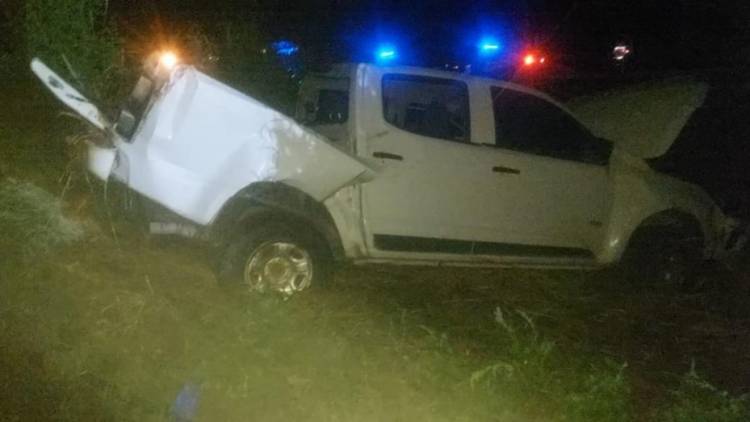 Fatal accidente en Ruta 19: un conductor murió tras volcar su camioneta