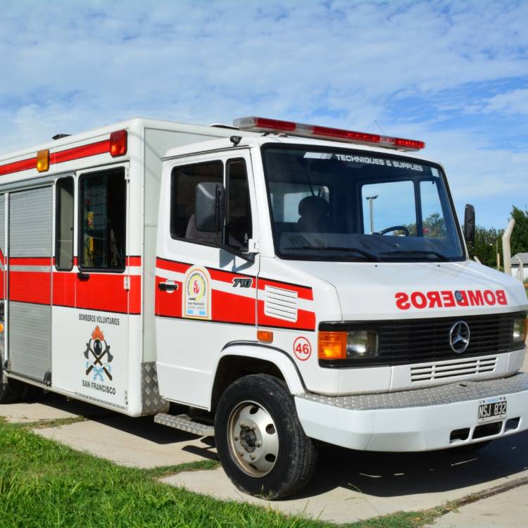 Rescate de una mujer en un domicilio de calle Belgrano y Almafuerte