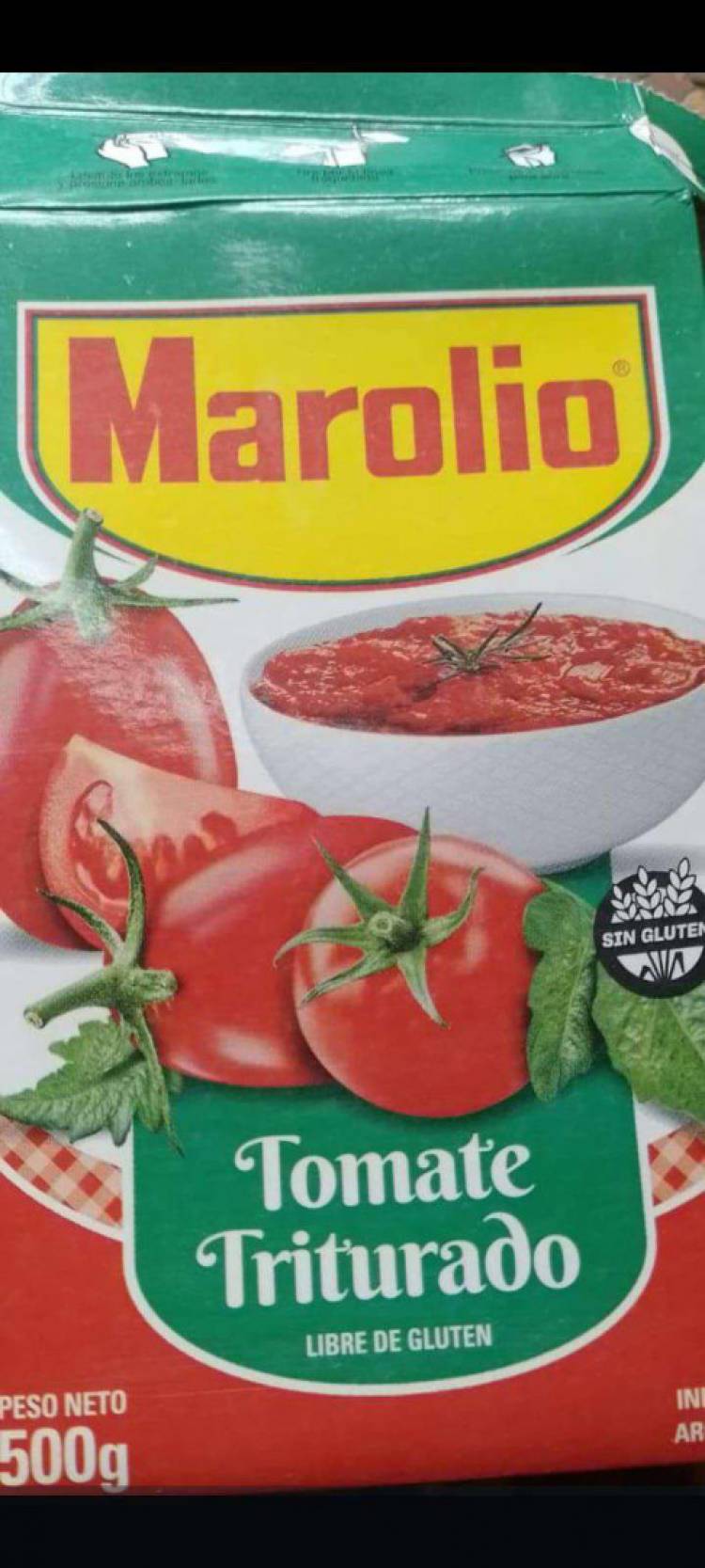 ANMAT advierte sobre gusanos en un lote de Tomate triturado marca MAROLIO