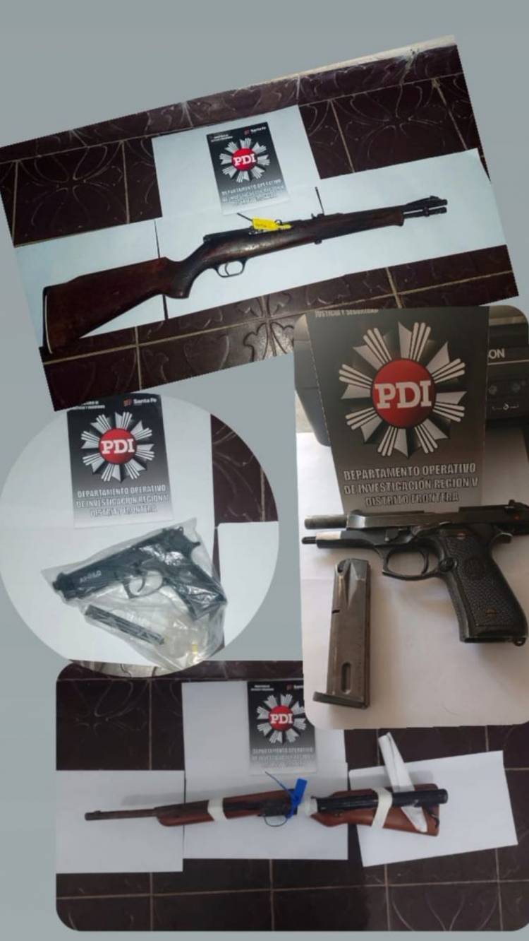 Allanamientos en Josefina por homicidio y amenazas derivó en secuestro de droga, armas y más de dos millones de pesos