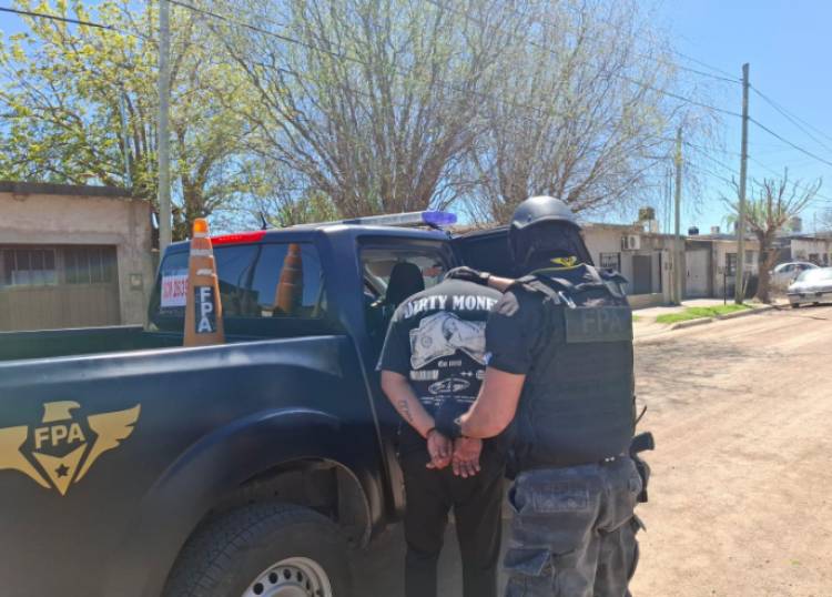 FPA detuvo en San Francisco a un sujeto por trasladar y proveer drogas a una banda de Arroyito