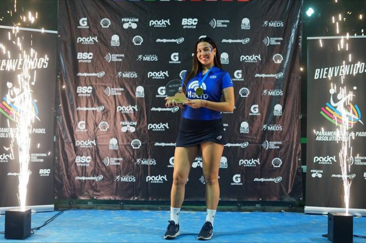 Sol Capello se consagró campeona panamericana con la Selección Argentina de Pádel