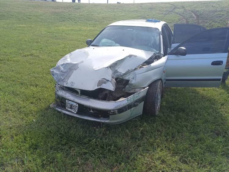 Accidente en el acceso sur de Morteros dejó un conductor hospitalizado