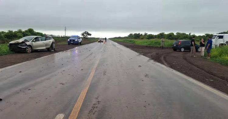 Suardi: fuerte choque en Ruta 23 dejó varios heridos